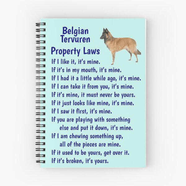 Item preview, Belgian Tervuren - property laws  designed and sold by thepetcellar.