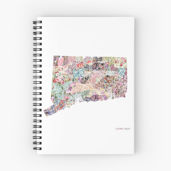Item preview, Connecticut map designed and sold by FlowersMaps.