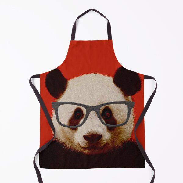Item preview, Geeky Nerd Panda in Red Background - Print / Home Decor / Wall Art / Poster / Gift / Birthday / Panda Lover Gift / Animal print designed and sold by Furry And Purry.