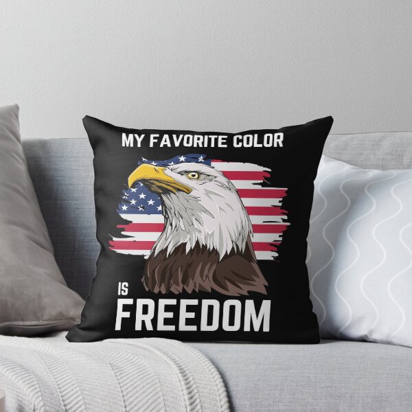 Artikelvorschau, Patriotischer Adler Amerikanische Flagge Meine Lieblingsfarbe ist Freiheit entworfen und verkauft von ZavageDesigns.