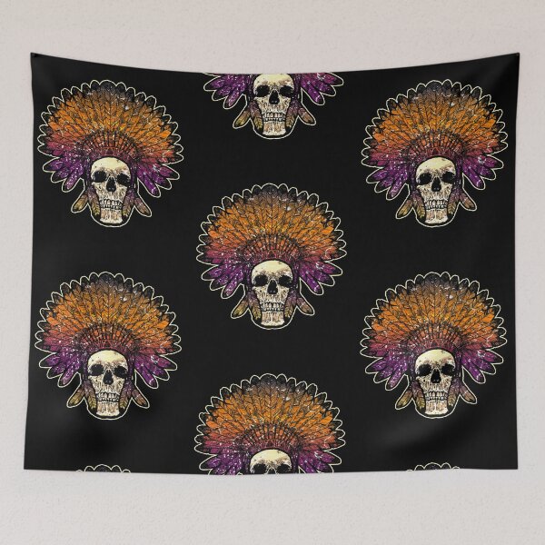 Item preview, Native american skull designed and sold by Mila1946.