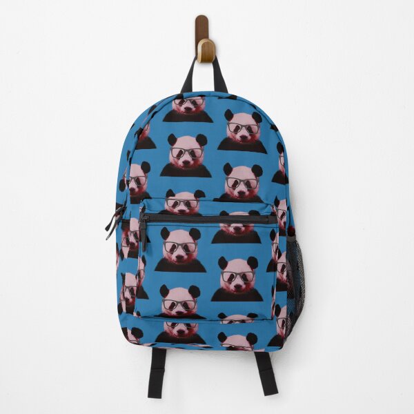 Item preview, Geeky Nerd Panda in Blue Background - Print / Home Decor / Wall Art / Poster / Gift / Birthday / Panda Lover Gift / Animal print designed and sold by Furry And Purry.