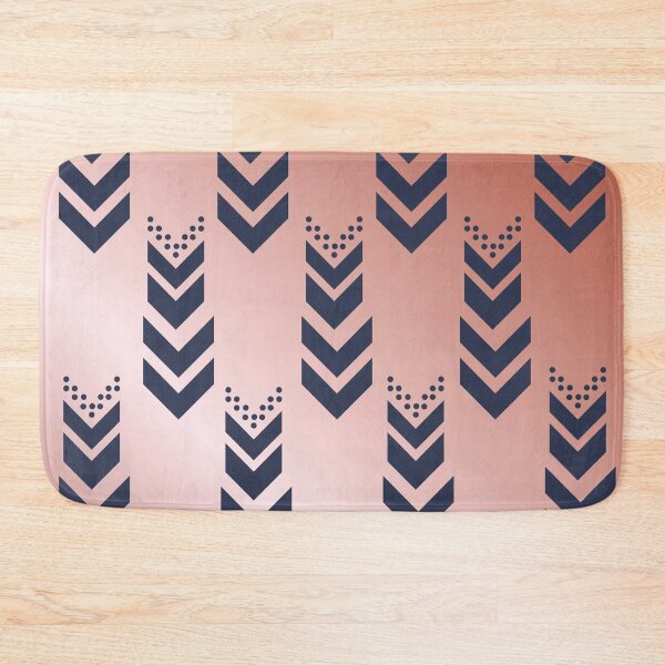 Item preview, Navy and Rose Gold Arrow Stripes designed and sold by SeaverN.