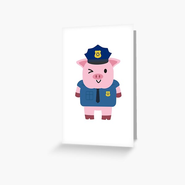 Item preview, Policeman Pig Police Cop Sau designed and sold by Mrkram.