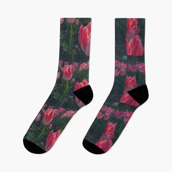 Item preview, Poppy Warm Pink Tulips designed and sold by thegraypocket.