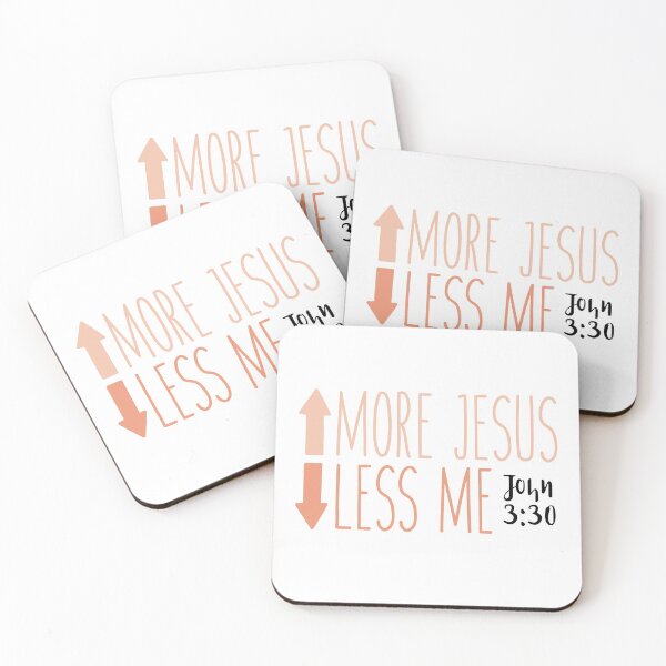 Item preview, More Jesus Less Me - John 3:30 designed and sold by Stick With Sophie.