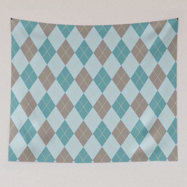 Item preview, Blue Argyle Pattern designed and sold by GeeHanz.