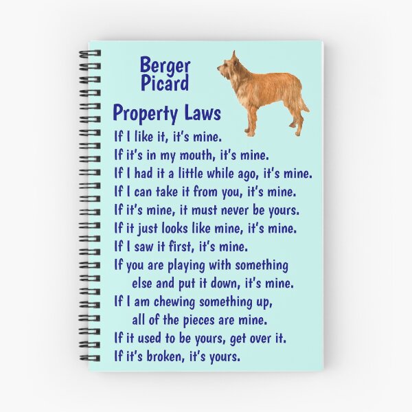 Item preview, Berger Picard - property laws  designed and sold by thepetcellar.