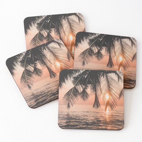 Item preview, Tropical Palm Tree Ocean Sunset designed and sold by newburyboutique.