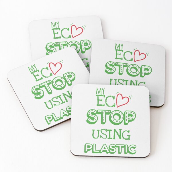 Item preview,   Eco stop using plastic green save the world Eco Word T-shirt designed and sold by Queengood.