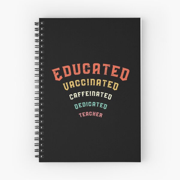 Item preview, Educated Vaccinated Caffeinated Dedicated Teacher designed and sold by NajoFashions.