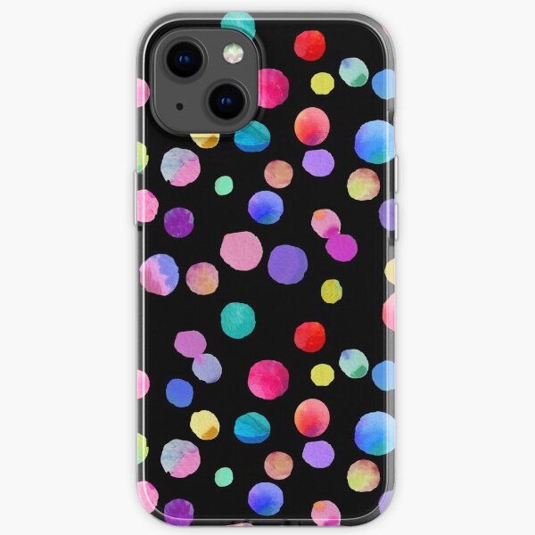 Little Drops of Love (Black) iPhone Soft Case
