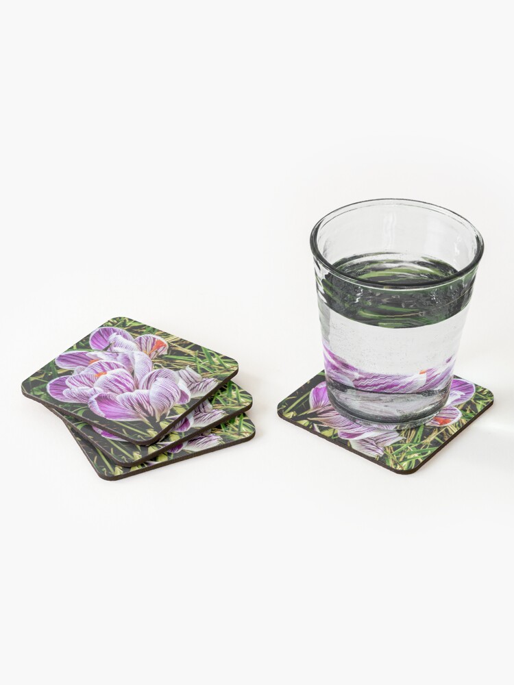 Alternate view of Flowers Coasters (Set of 4)