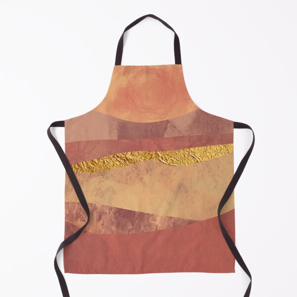 Item preview, Hot Desert Mountain Landscape Metallic Gold designed and sold by SparrowsEndArt.
