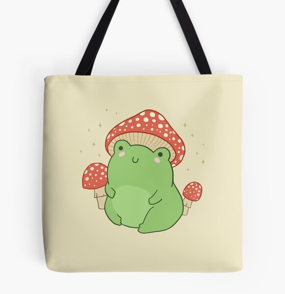 Frog Tote Bag Cute Canvas Bag Aesthetic Funny Tote Bag For Women Girls Gift  Tote