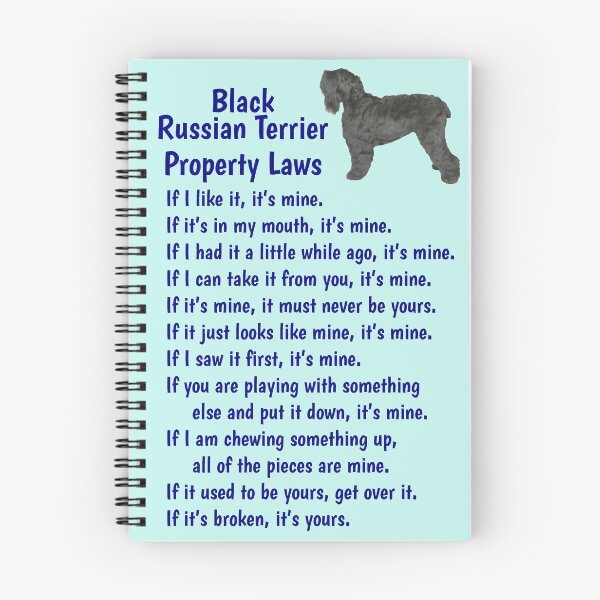 Item preview, Black Russian Terrier - property laws  designed and sold by thepetcellar.