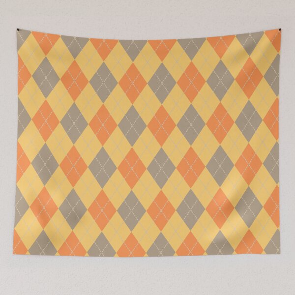 Item preview, Orange Argyle Pattern designed and sold by GeeHanz.