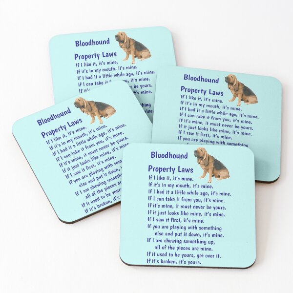 Item preview, Bloodhound - property laws  designed and sold by thepetcellar.