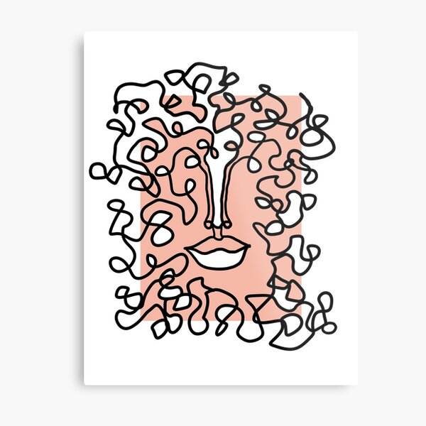 Item preview, Abstract Portrait - Line Art Face designed and sold by livly-design.
