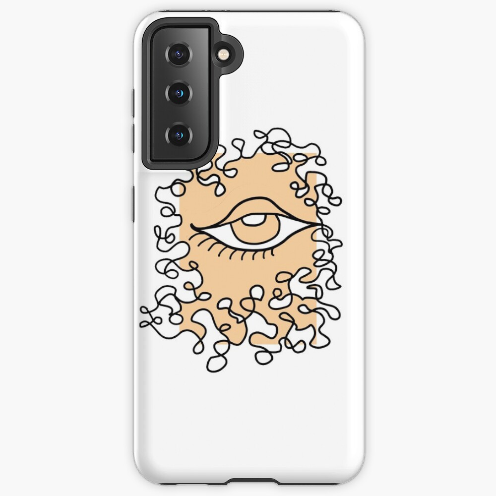 Abstract Faces Outline Samsung Case – BingCases