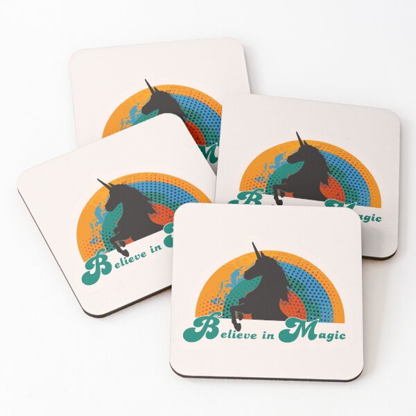 Item preview, Believe in Magic Unicorn Retro Design designed and sold by Alondra.