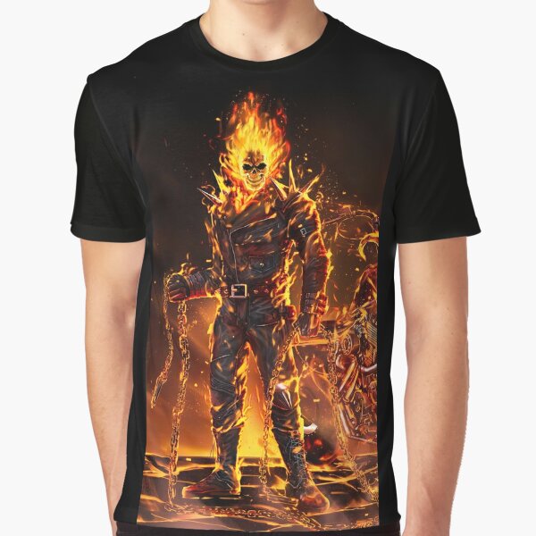 Ghost Rider The Fire Man Beautiful Hot Designs Graphic T-Shirt