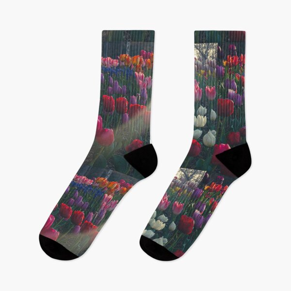 Item preview, Cool Colorful Tulip Garden designed and sold by thegraypocket.