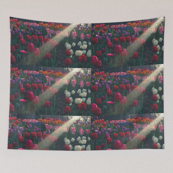 Item preview, Cool Colorful Tulip Garden designed and sold by thegraypocket.
