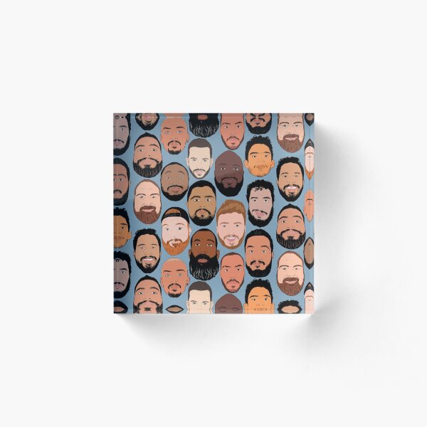 Gay male diversity - blue Acrylic Block