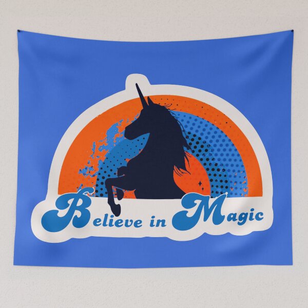 Item preview, Believe in Magic Unicorn Retro Design designed and sold by Alondra.