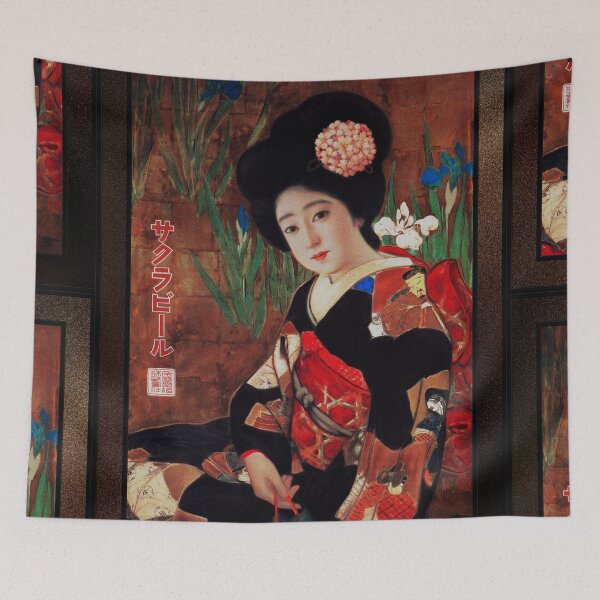 Item preview, Sakura Beer 1912 by Kitano Tsunetomi Japanese Vintage Artwork designed and sold by Xzendor7 Digital Art Creations.