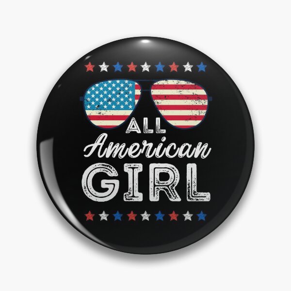 Aperçu de l'œuvre All American Girl Patriotic 4 juillet créée et vendue par ZavageDesigns.