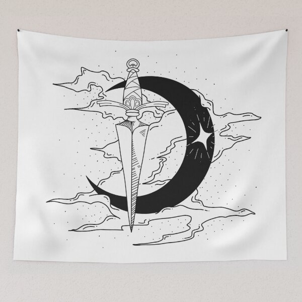 Item preview,  The Dagger & the Moon designed and sold by Aelittia.