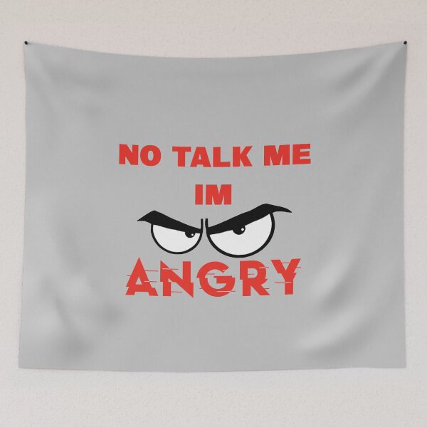 Item preview, No talk me im angry,  Awesome gift for your friends  designed and sold by abdelhak2005.