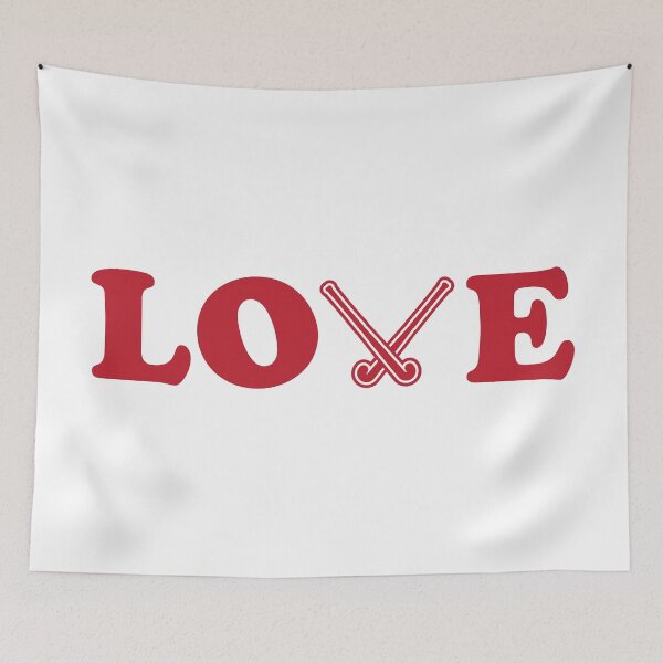 Item preview, I Love Field Hockey Red designed and sold by cmd-art.