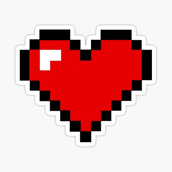8-Bit Heart Sticker