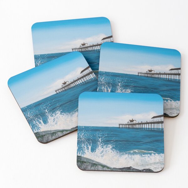 Item preview, Southwold Pier Blue Ocean Wave Painting designed and sold by Tom Crittenden.