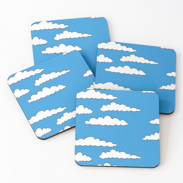 Item preview, White clouds on blue sky designed and sold by Raphanaja.