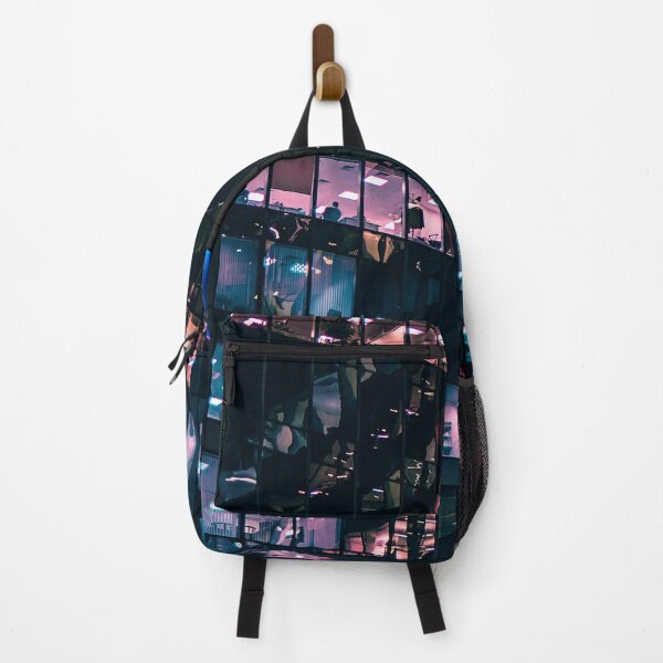 Item preview, The Night Shift: Pink and Blue Office Lights at Night designed and sold by jerankin.