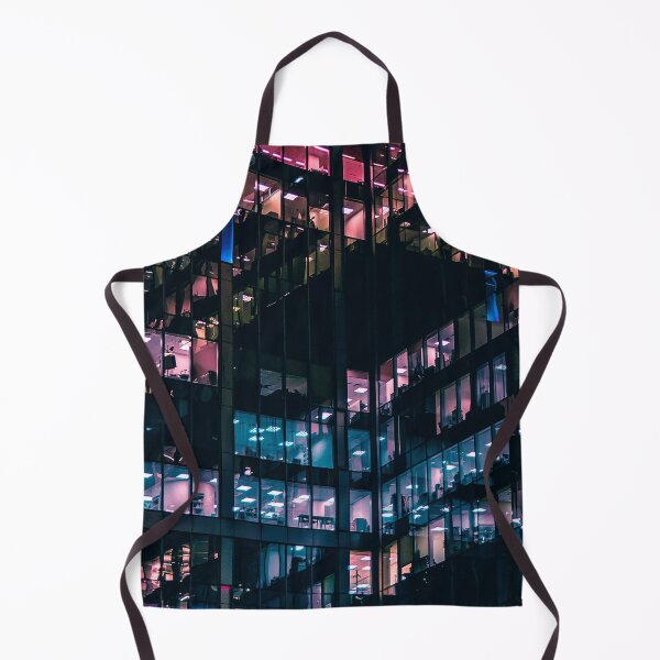 Item preview, The Night Shift: Pink and Blue Office Lights at Night designed and sold by jerankin.