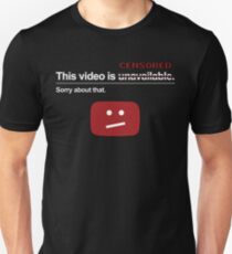 "Dieses Video ist nicht verfügbar" (zensiert) Slim Fit T-Shirt
