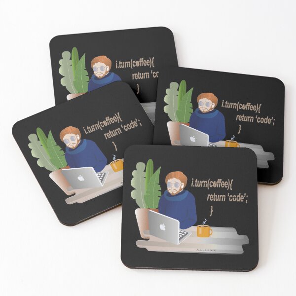 Item preview, Coffee into code designed and sold by Julia's Print Studio .