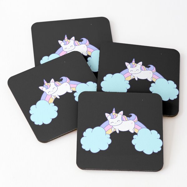 Item preview, Unicorn Dreaming | Colourful Unicorn | Funny Flying Unicorn | Cute Happy Unicorn designed and sold by TheHappyDoodler.