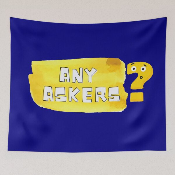 Item preview, Any askers navy blue design designed and sold by Zukhra79.