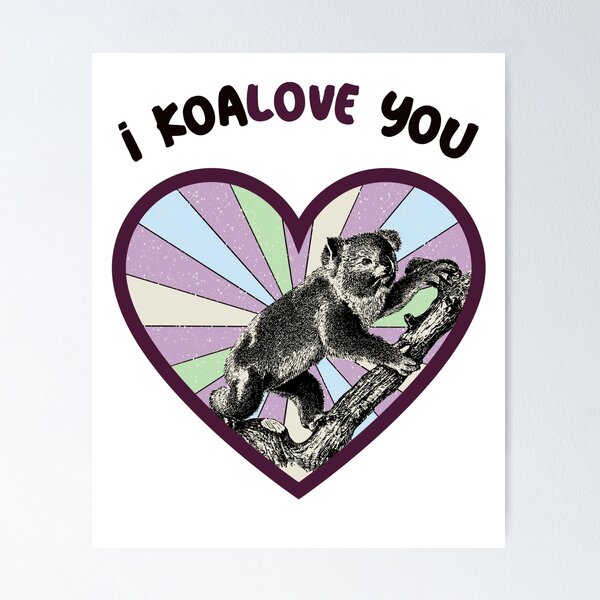 Item preview, I koalove you - a retro vintage design  designed and sold by AnnaMelekhina.