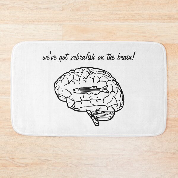 Item preview, "We've got zebrafish on the brain!" black and white simple design *HIGH QUALITY* designed and sold by Alex3214.
