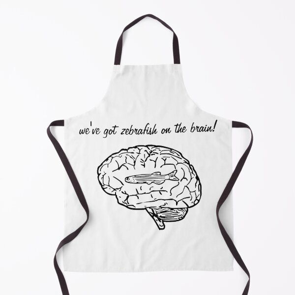 Item preview, "We've got zebrafish on the brain!" black and white simple design *HIGH QUALITY* designed and sold by Alex3214.