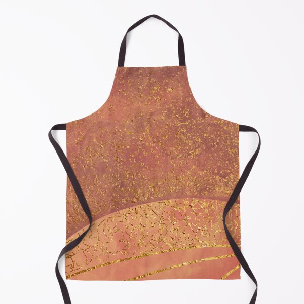 Item preview, View From Mars Red Planet Landscape Gold Metallic Muted designed and sold by SparrowsEndArt.