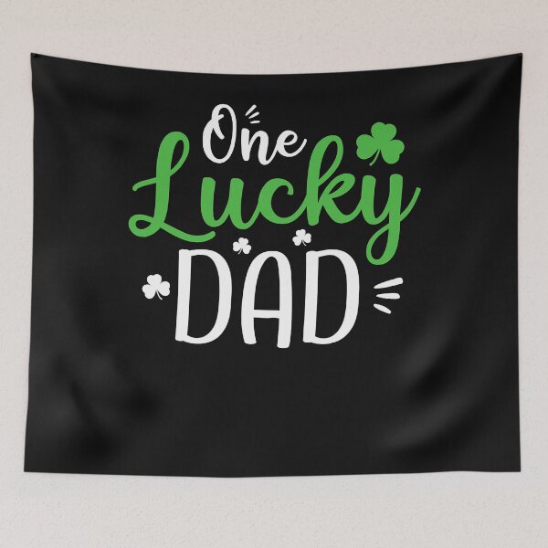 Item preview, One Lucky Dad Shirt, St Patricks Day Funny Daddy Gift designed and sold by goodmorningsir.