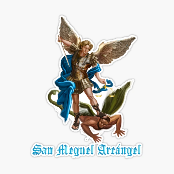 san miguel arcangel Sticker for Sale by 7ARCHANGELS